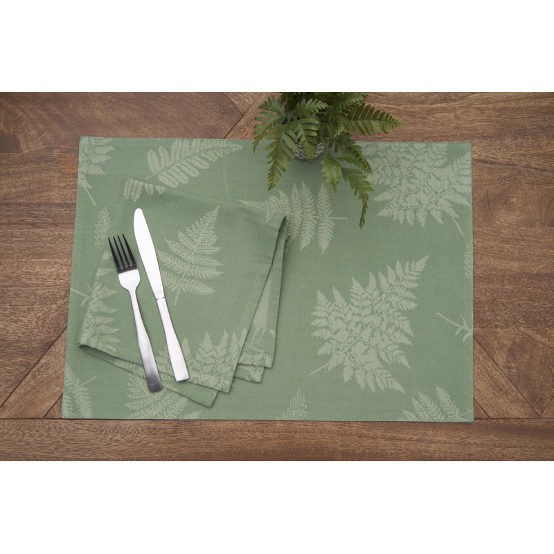 Ensemble de 6 napperons Botanical Jacquard