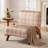 Upholstered Accent Chair with Wooden Legs-415787229