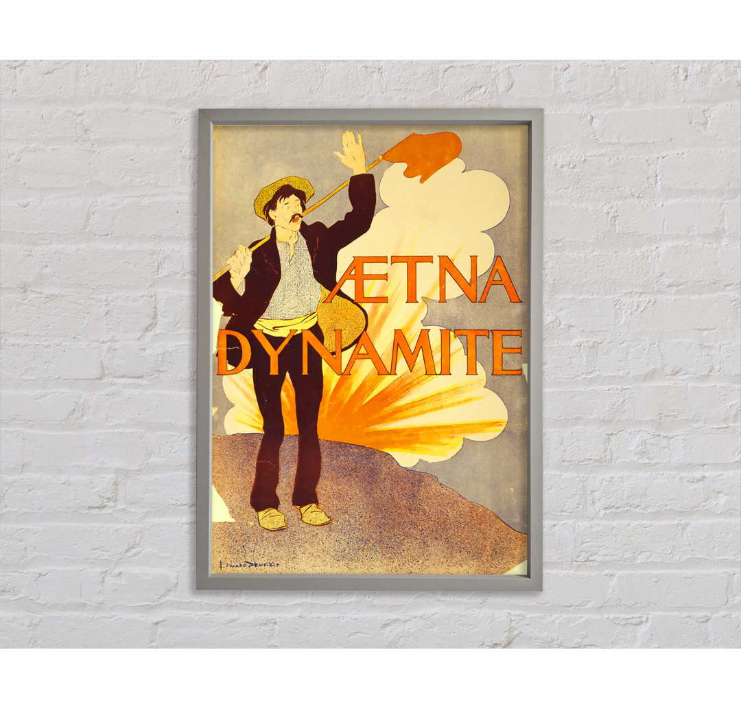 Aetna Dynamite - Einzelner Bilderrahmen Kunstdrucke auf Leinwand