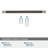 Esquire 10-1/16 inch (256mm) Center-to-Center Satin Nickel/Oil-Rubbed Bronze Cabinet Pull-16675162-105703155