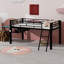 Lit mezzanine avec bureau Gaming, DEL