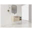 Meuble-lavabo flottant moderne 36 po avec lavabo en céramique, contreplaqué de chêne blanc
