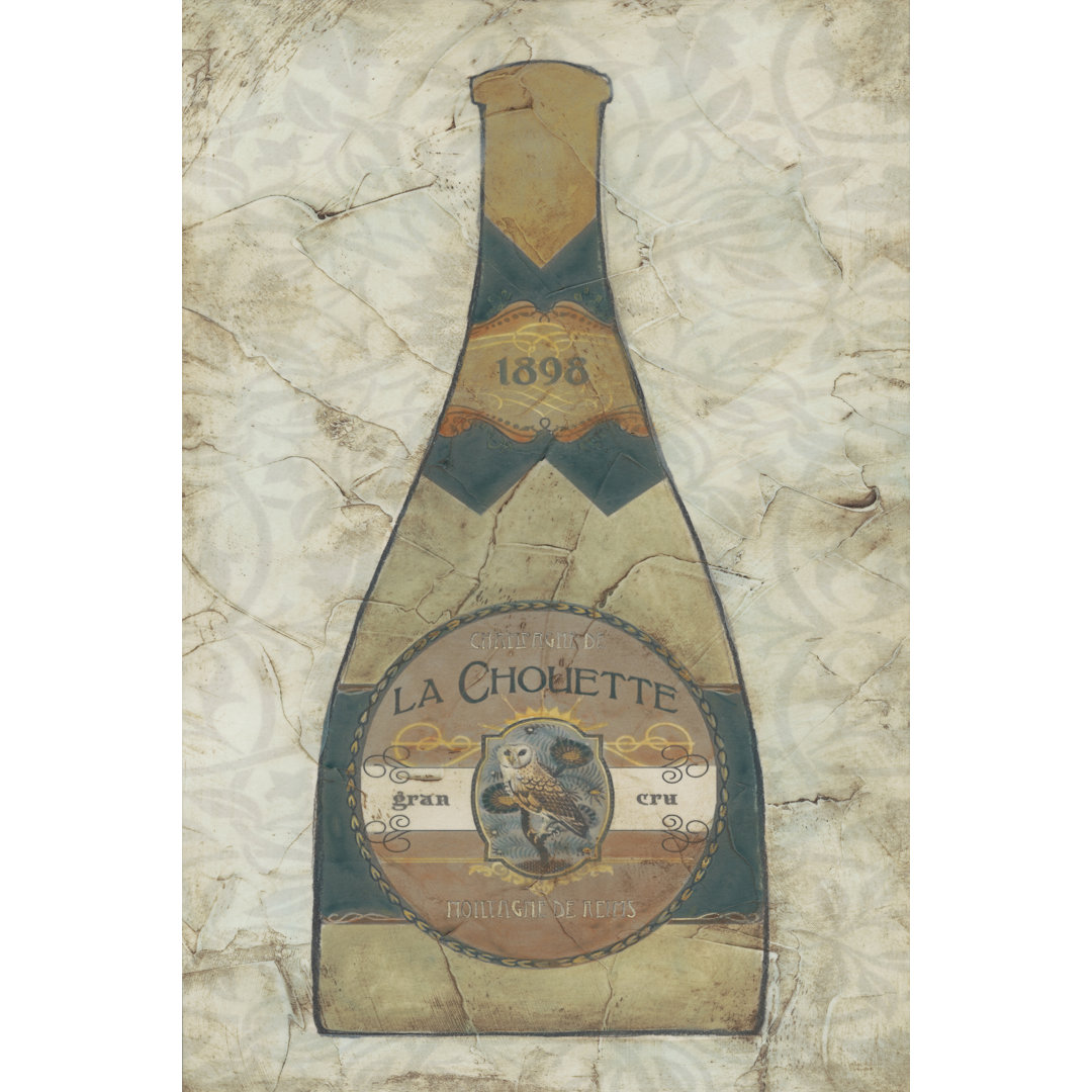 Leinwandbild Vintage Champagne II