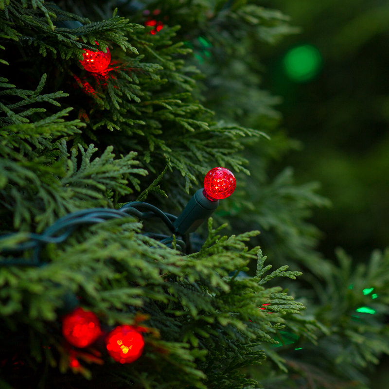 70 Light LED Mini Globe String Lights, Red