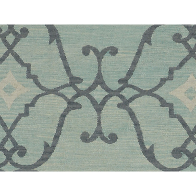 Geometric Area Rug in Green