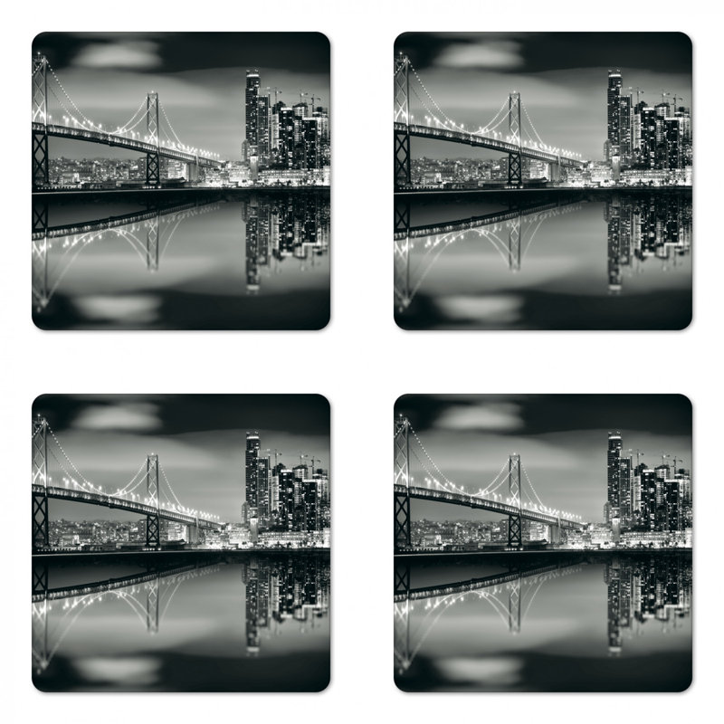 Square 4 Piece Coaster Set