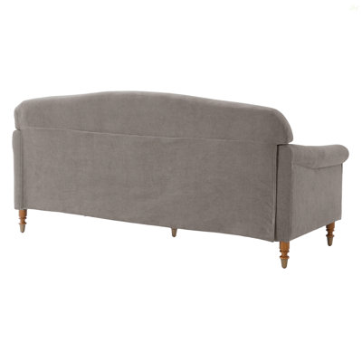 Modern Loveseat Sofa 77.5" 2-Seater Couch Upholstered Loveseat With Rolled Arms For Living Room, Reading Corner And Small Spaces