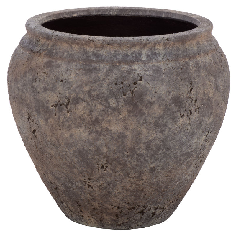 Ramsey Large Planter Pot, 21.3 x 21.3 x 18.9, Antique Brown