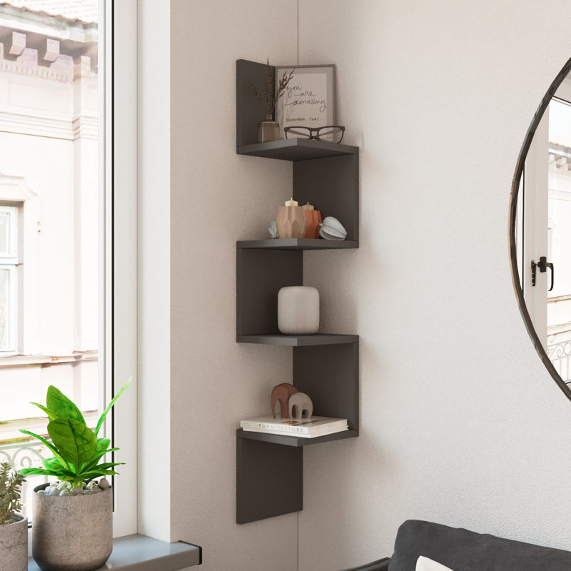 Locelso Floating Shelf, Grey