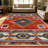 1PC Southwestern Aztec Tribal Geometric area rugs for Living Room, Soft and Comfortable, Suitable for all seasons, easy-to-maintain, machine washable Indoor floor mat, Under Table Farmhouse suitable for dining room, bedroom, entryway, kitchen, home-1012371743