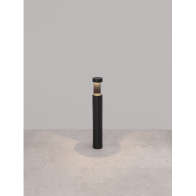 Black Integrated LED Metal Bollard Light