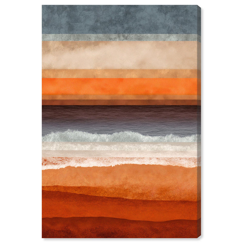 «Color of a Memory Living Room», reproduction d'art sur toile par Art Remedy, H 45 po x l 30 po, Cadre argenté