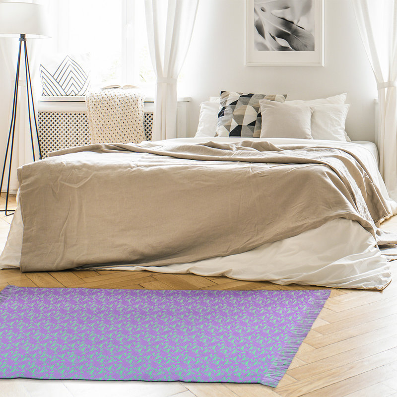 Tapis gris/bleu d’art déco classic Mcguigan, Non