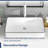 Mocoloo 24" x 14" Ceramic Rectangular Vessel Bathroom Sink with Decorative Rim-98706276