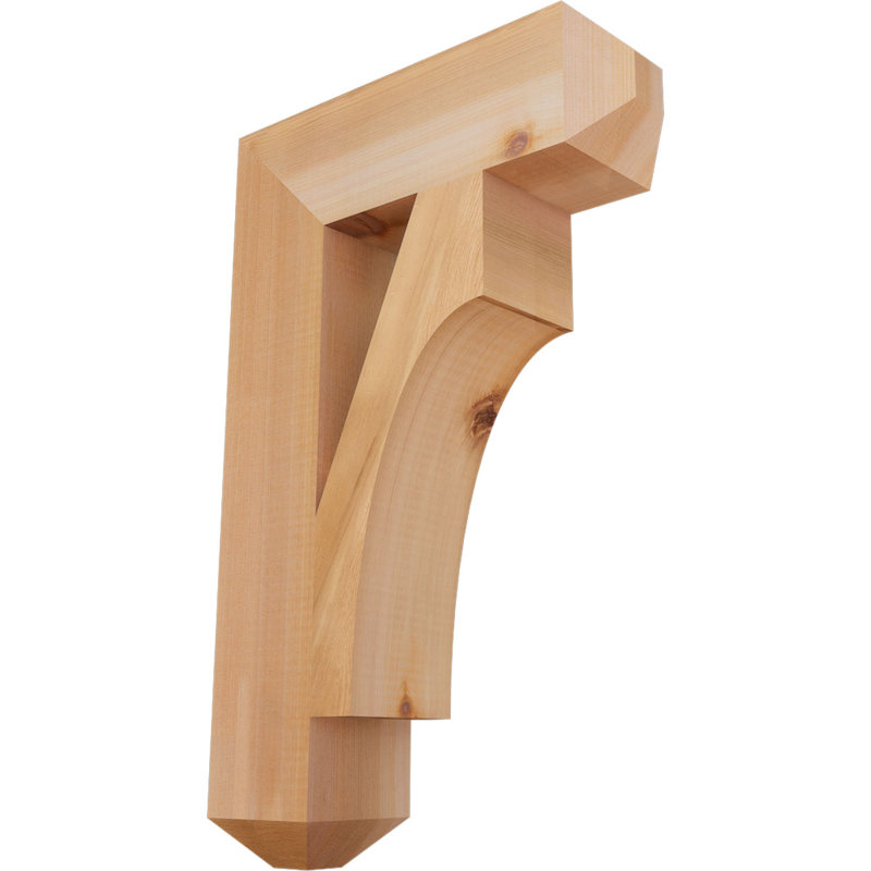 Support Westlake Craftsman, Cèdre rouge de l'Ouest, Lisse, H 22 po x l 3,5 po x P 14 po