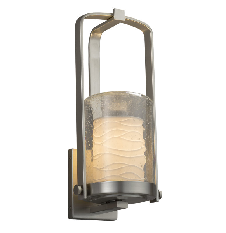 Getz Wall Light, Brushed Nickel, 16.5" H x W x 7" D 