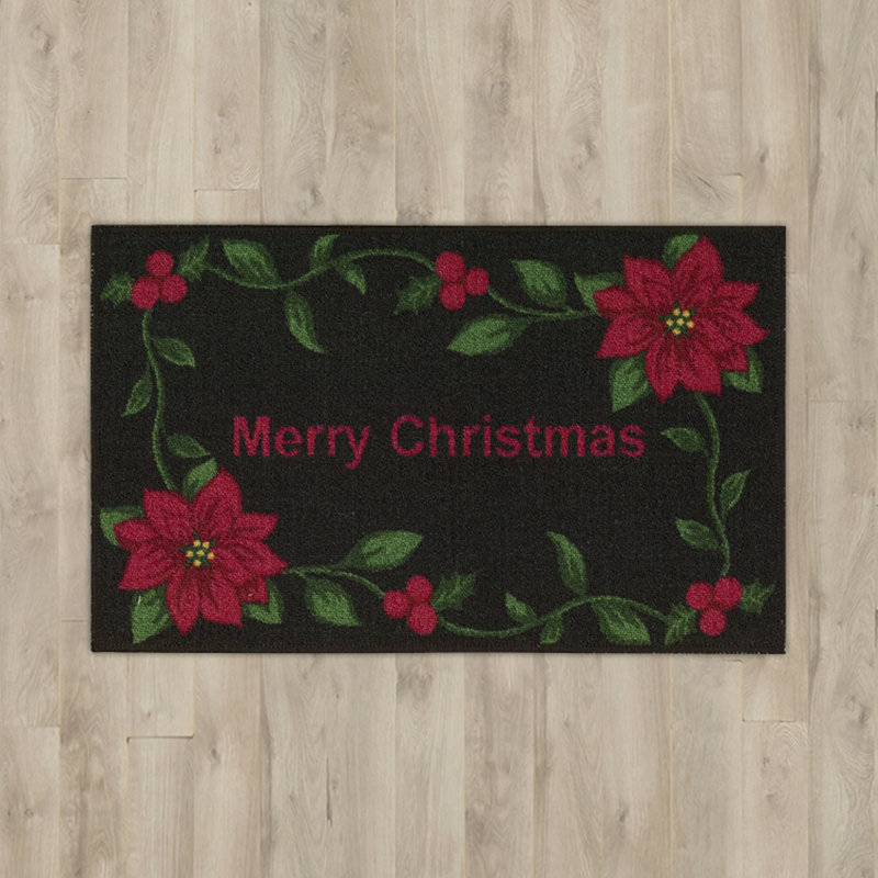 Floral Indoor Rug, Rectangle 1'8" x 2'9"