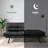 Futon Sofa Bed With Foam & Removable Armrests - 2-4 Seater-966044710