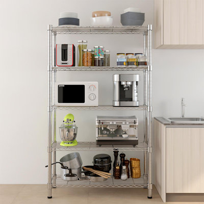 Étagère à 5 niveaux H 70,87 po x l 35,43 po x P 13,78 po Iberia
