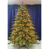 9' Pre-Lit Aurora Spruce Full Artificial Christmas Tree - Clear Lights