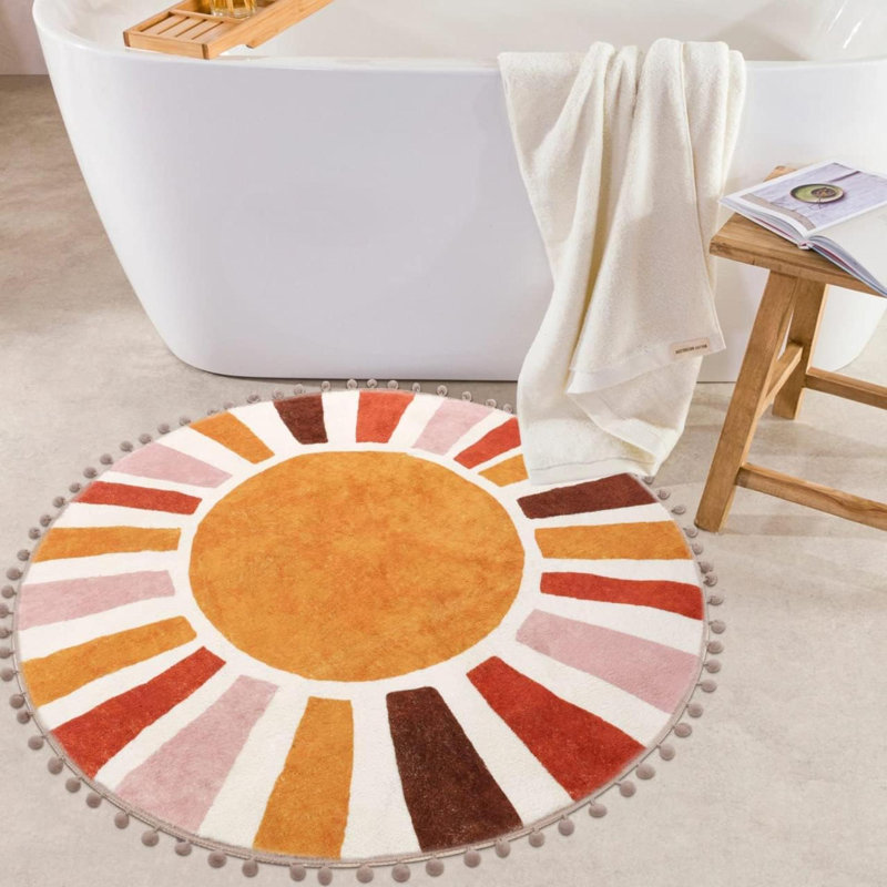 Rectangle 120 cm x 120 cm Shaggy Washable Area Rug