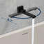 Système de douche noir mat mâle NPT, pomme de douche à pluie de 12 pouces avec douchette à main, ensemble de robinet de douche mural pour salle de bain (ensemble de valve de douche à pression équilibrée inclus)