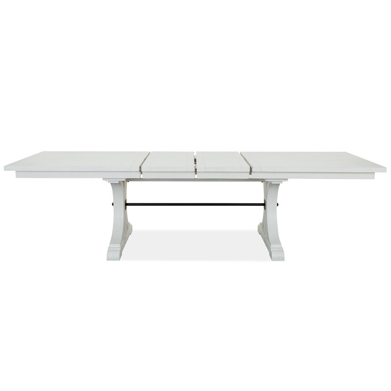 Dominguez Extendable Pine Solid Wood Base Dining Table