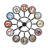 Pless Metal Wall Clock