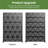 6 ft. H x 4 ft. W Metal Privacy Screen Fence Panel Star Pattern-55887646