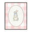 Giclée encadrée de lapin en vichy pastel, design par The Paper Curator-1087356765-1087356764
