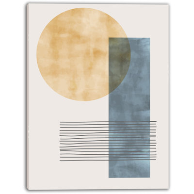 «Geometric Harmony», reproduction d'art sur toile abstraite