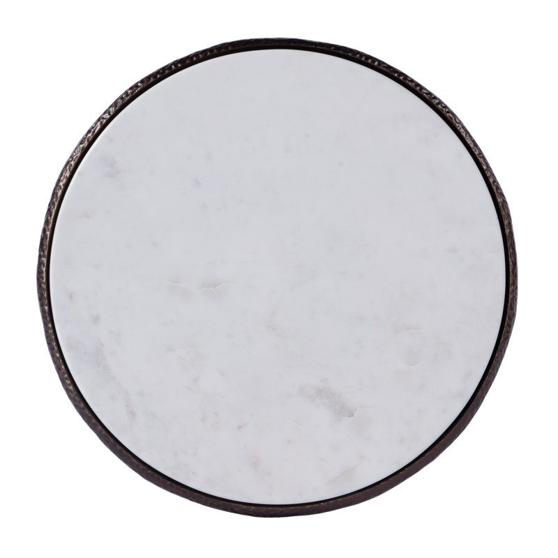 Lania Outdoor Marble Side Table