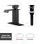 Robinet de salle de bain Waterfall pour lavabo monotrou, bonde escamotable avec trop-plein-112007821