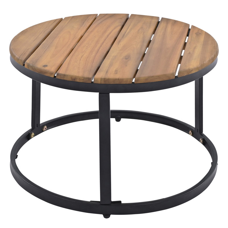 Ensemble de canapés modulaires d'extérieur 6 pièces avec tables basses gigognes et sièges avec coussins pour terrasse, porche et jardin (beige) TREXM