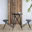Table d'appoint et deux sièges escamotables