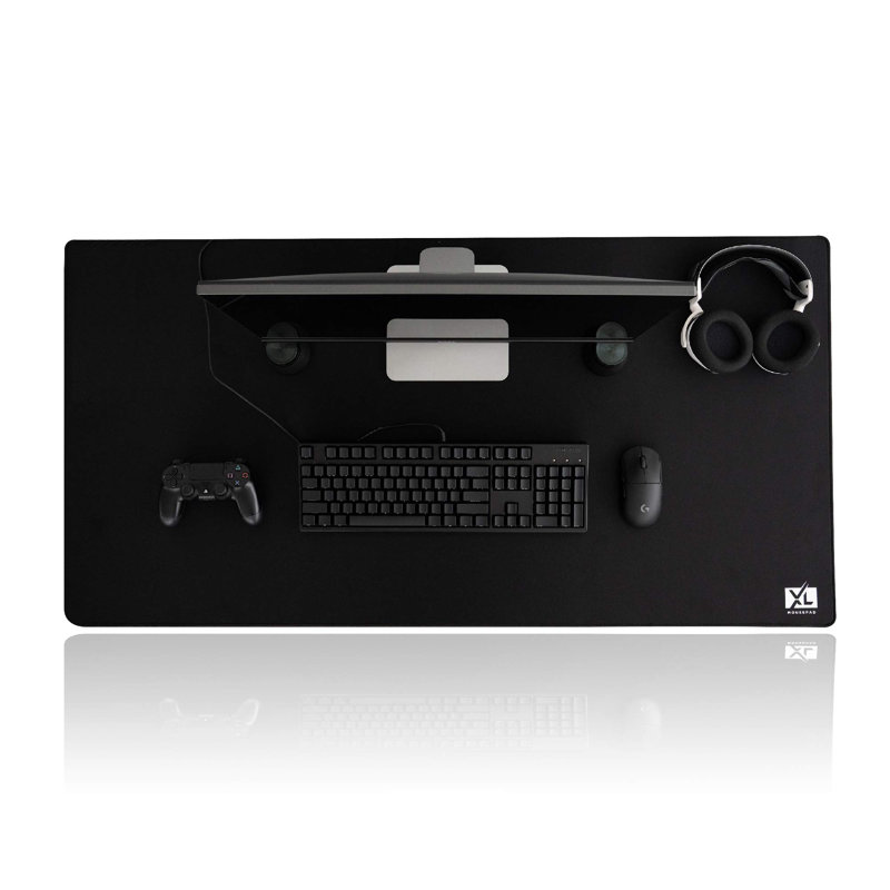 Rubber Desk Pad, 0.2" H x 48" W x 24" D