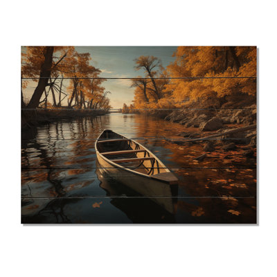 Canada River Rhapsody I sur bois