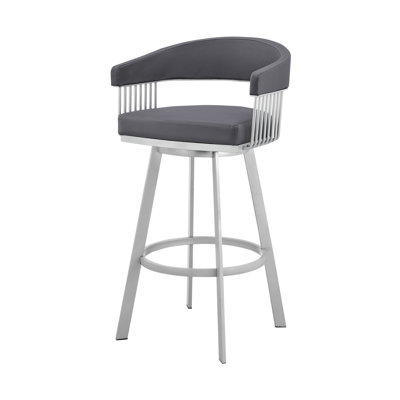 Tabouret de bar pivotant en similicuir Mod