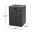 Foyer carré en fer - 30 000 BTU (19,5 po, noir)