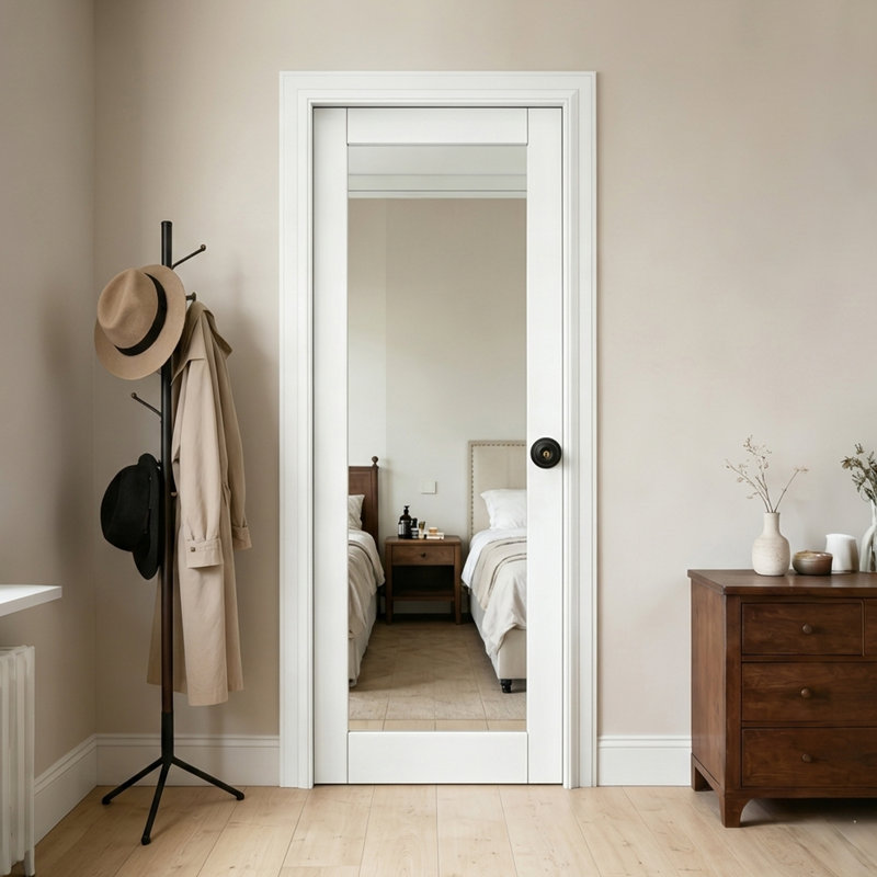 Porte de garde-manger avec panneau de porte standard 1 poignée Lite, 24 po x 80 po
