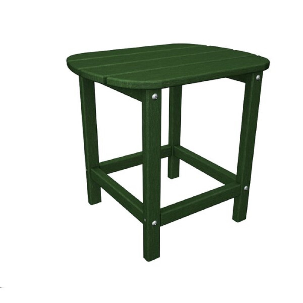 POLYWOOD® South Beach 15" Patio Side Table, Hunter Green