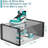 6 Black foldable shoe storage boxes
