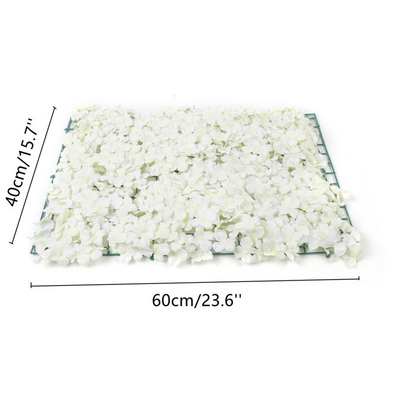 Artificial Flower Wedding Wall Panel, White
