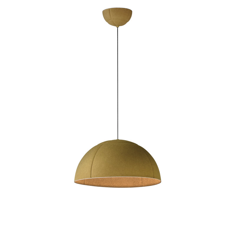Luminaire suspendu simple Nava, Olive