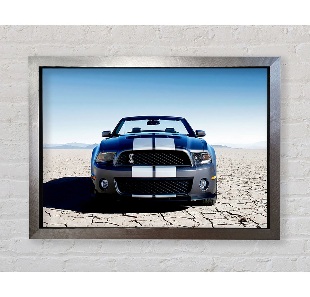 Mustang Shelby Frontprofil - Einzelner Bilderrahmen Kunstdrucke