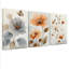 Art floral sur toile, ensemble de 3 reproductions de peinture à l'huile abstraites-118089402