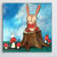 « lapin story » par andrea doss, reproduction d’art sur toile tendue-17647714