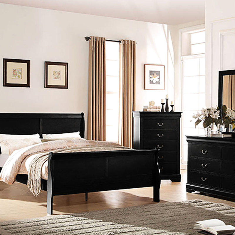 Table de chevet 2 chambres en noir - Rangement élégant et fonctionnel pour l'esthétique moderne, Noir