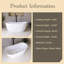 Baignoire de trempage autoportante en acrylique 59 po-112451743