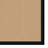 Nannette Handmade Medium Beige Berber with Black Faux Leather Border Made in the USA Area Rug-1324388475